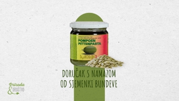 Namaz od bučinih sjemenki, za jesenski doručak