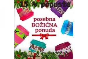 SNIŽENJA  15 % popusta na ECOFFEE šalice za kavu/čaj od bambusa do 31.12.2016.