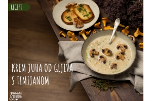 Tanjur vruće juhe od gljiva