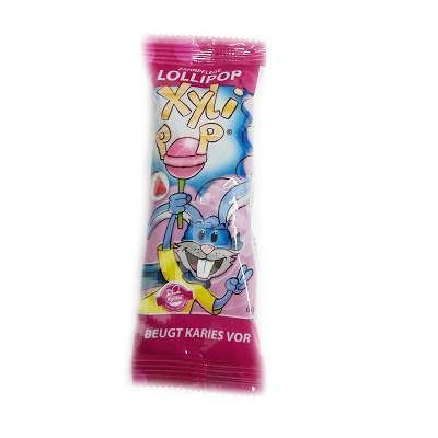 MIRADENT XYLIPOP LIZALICA ZASLAÐENA PRIRODNIM XYLITOLOM JAGODA-BEZ ŠEĆERA prodaja po povoljnoj cijeni 1.00 €