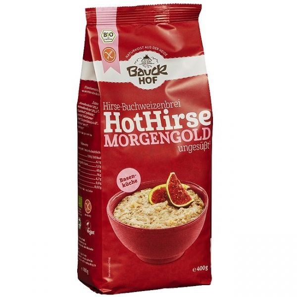 Prodaja BAUCK HOF BIO VRUĆI PROSO I HELJDA PAHULJICE JUTARNJE ZLATO BEZ GLUTENA 400g po povoljnoj cijeni