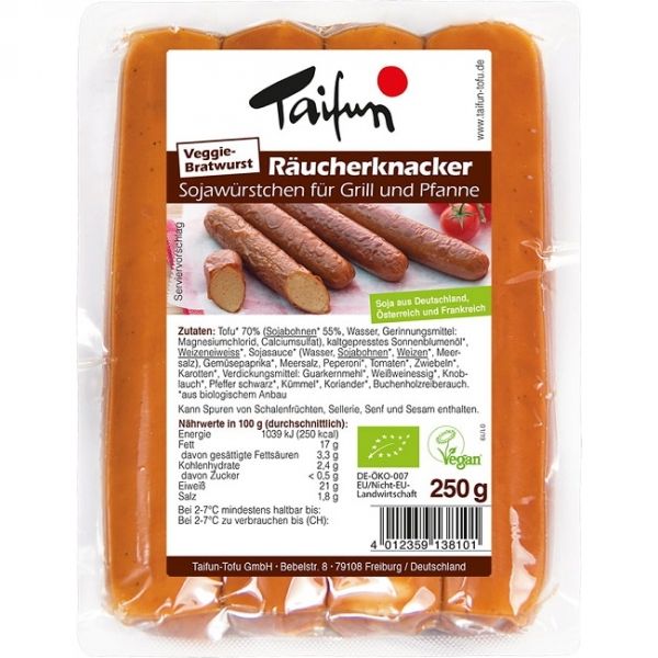 Prodaja TAIFUN SOJA KOBASICE GRILL, 250 g po povoljnoj cijeni