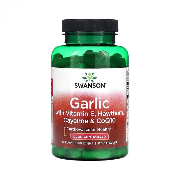 Prodaja SWANSON ČEŠNJAK S VITAMINOM E, GLOGOM I KAJENSKOM PAPRIČICOM, 120 kaps po povoljnoj cijeni